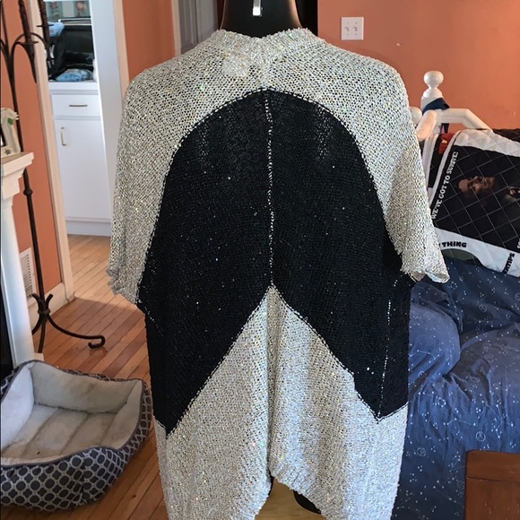 Daytrip sequin cardigan sweater large - Picture 4 of 10